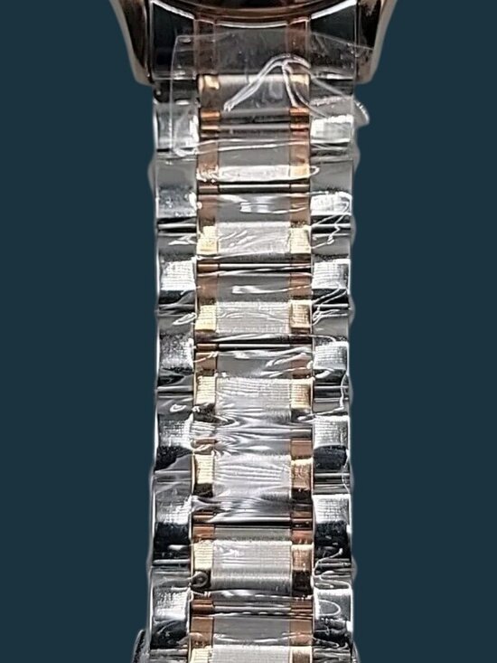 Luminous Mens Skeleton Automatic Watch 42mm T22k Gold Plated Diamond Markers main image 10